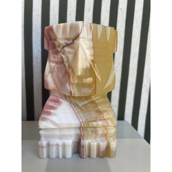 Pair of Aztec Onyx Bookend - Picture 4 of 9